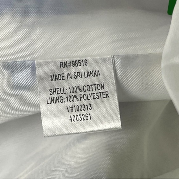 🔥 COLDWATER Creek 100% Cotton Painted Floral Ombre Blazer Jacket Women's sz 4 - Picture 14 of 16